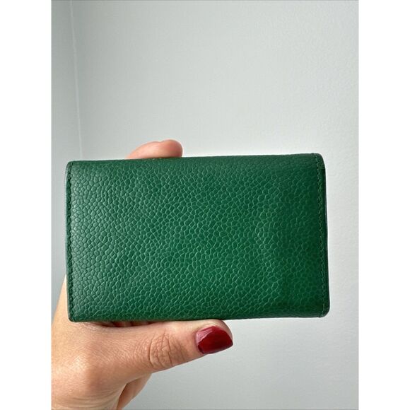 Chanel Green Caviar Logo Key Holder - Picture 5 of 13